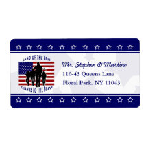 American Patriotic Personalisiert Shipping Label