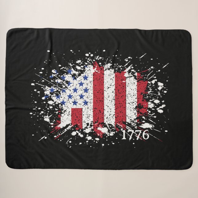 American Peace Flag 1776 American Staat National S Sherpadecke (Vorderseite (Horizontal))