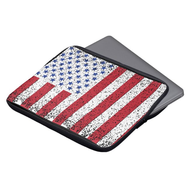 American Peace Flag American Staat National Laptopschutzhülle (Vorne Oben)