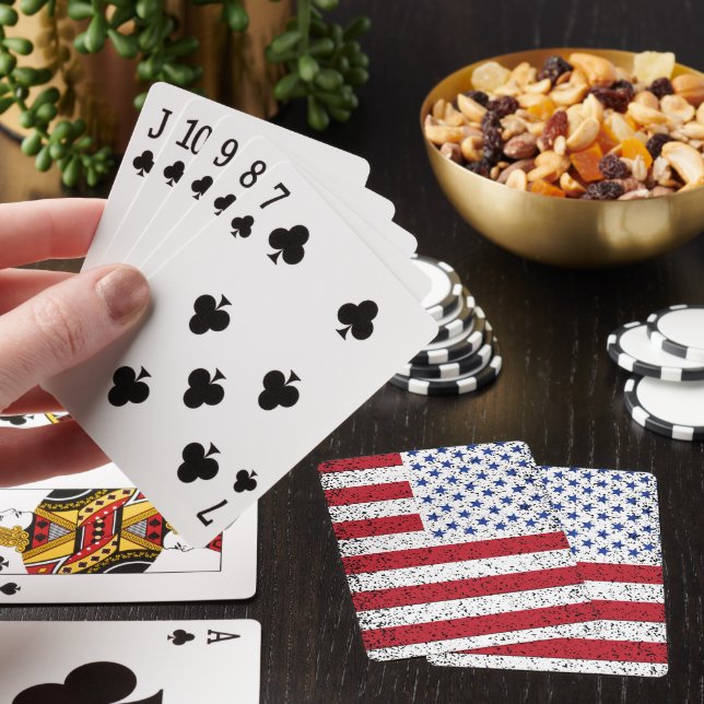 American Peace Flag American Staat National Playin Spielkarten (In Situ)