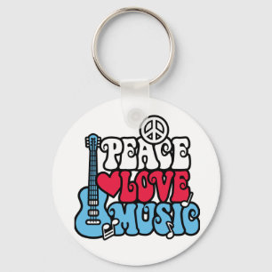 American Peace Liebe Music Schlüsselanhänger