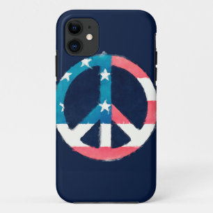 American Peace Sign grunge Case-Mate iPhone Hülle