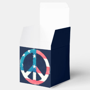 American Peace Sign grunge Geschenkschachtel