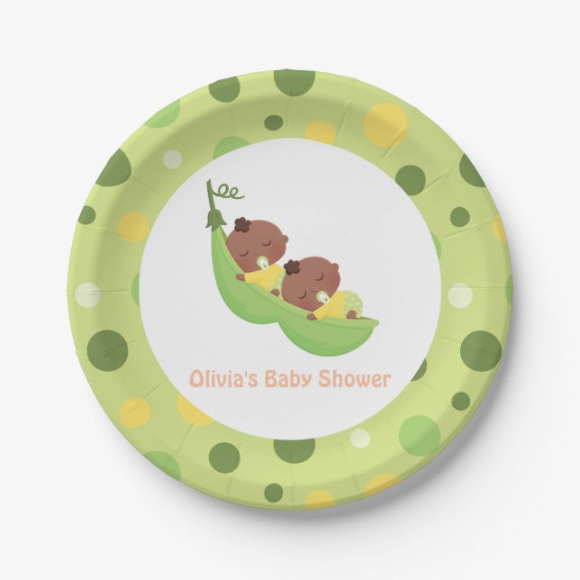 American Peas in einem Pod Baby Shooter-Teller Pappteller (Vorderseite)