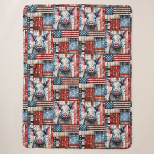 American Pig Farm Folk Art Sherpadecke