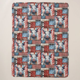 American Pig Farm Folk Art Sherpadecke