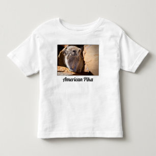 American Pika Image and Modern Schriftart Kleinkind T-shirt