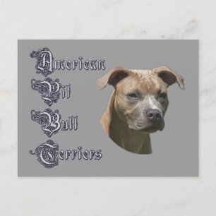 American Pit Bull Terrier (APBT) Postcard Postkarte