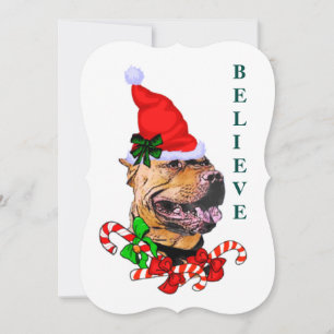 American Pit Bull Terrier Christmas Feiertagskarte