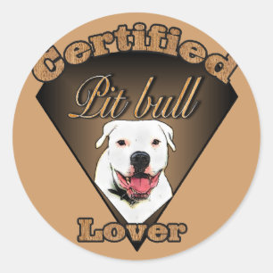 American Pit Bull Terrier Geschenke Runder Aufkleber