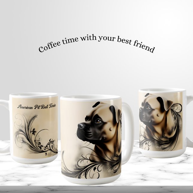 American Pit Bull Terrier Kaffeetasse (Von Creator hochgeladen)