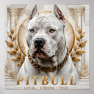 American Pit Bull Terrier Loyal Legacy Kollektion Poster