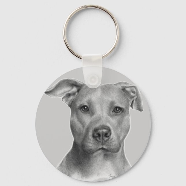 American Pit Bull Terrier Schlüsselanhänger (Vorderseite)