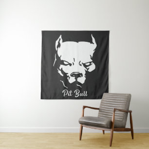American Pit Bull Terrier T - Shirt Lebensmittelta Wandteppich