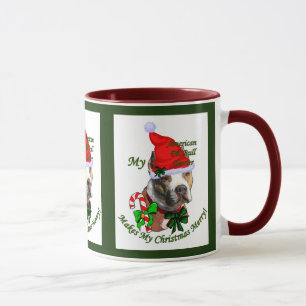 American Pit Bull Terrier Weihnachtsgeschenke Tasse