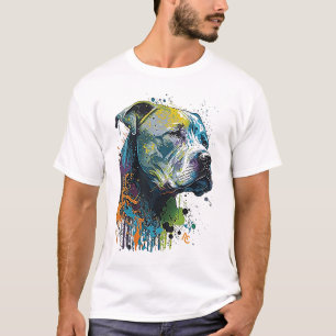 American Pitbull - Graffiti Ink Splash T - Shirt