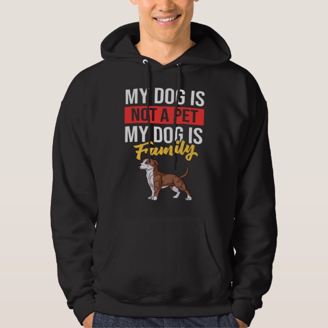 American Pitbull Terrier Dog Puppies Owner Hoodie (Vorderseite)
