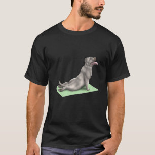 American Pitbull Terrier Dog Yoga Pose Meditation T-Shirt
