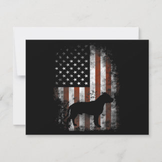 American Pitbull Terrier T - Shirt American Flag P