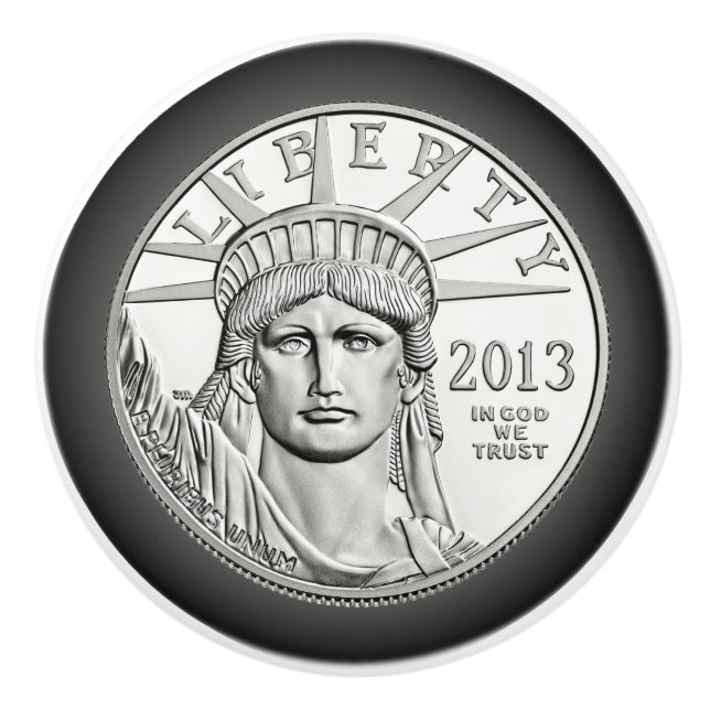 American Platinum Liberty Coin ~ Obverse 2013 Keramikknauf (Vorderseite)