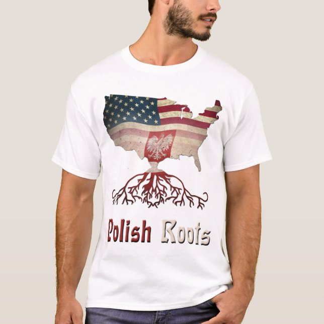 American Polish Roots Men's T - Shirt (Vorderseite)