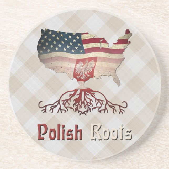 American Polish Roots Untersetzer (Vorne)