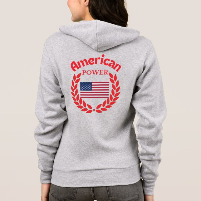 American Power usa Flag Original Hoodie (Rückseite)