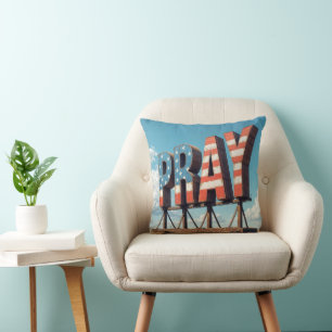 American PRAY Reklametafeln auf landwirtschaftlich Kissen