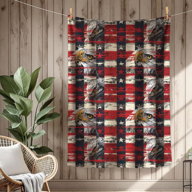 American Pride Decke Adler & Flagge Feier (American Pride Blanket Eagle & Flag Celebration)