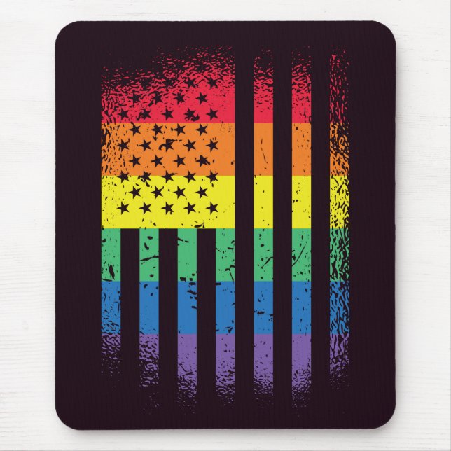 American Pride Grunge Mousepad (Vorne)