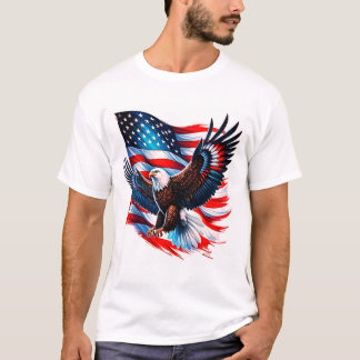 American Pride - USA Flag & Eagle T-shirt 🇺 🇸 🦅