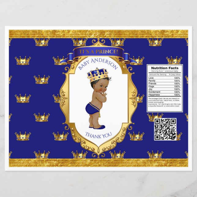 American Prince Royal Blue Gold Chip Bag (Vorderseite)