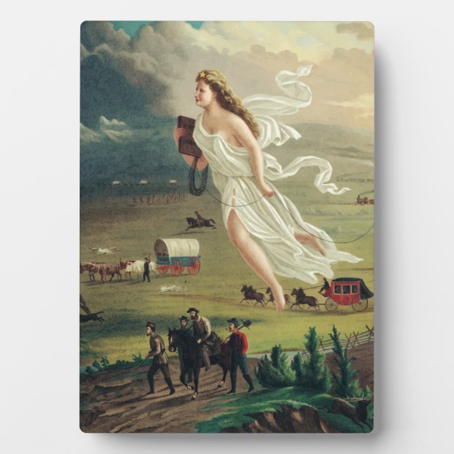 American Progress by John Gast Fotoplatte (Vorderseite)