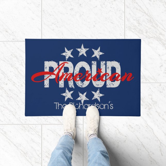 American Proud Patriotic Door Mat Fußmatte (Indoor)