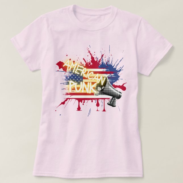 American Punk Flag T-Shirt (Design vorne)