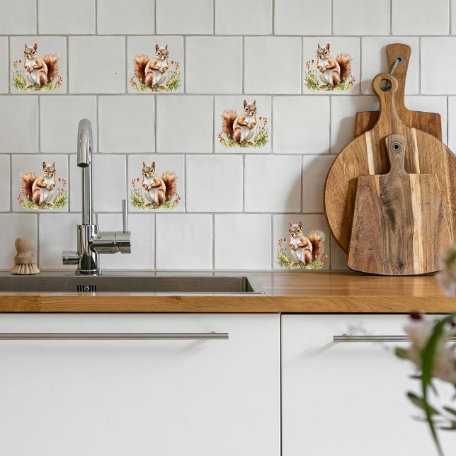 American Red Squirrel Fliese (Von Creator hochgeladen)