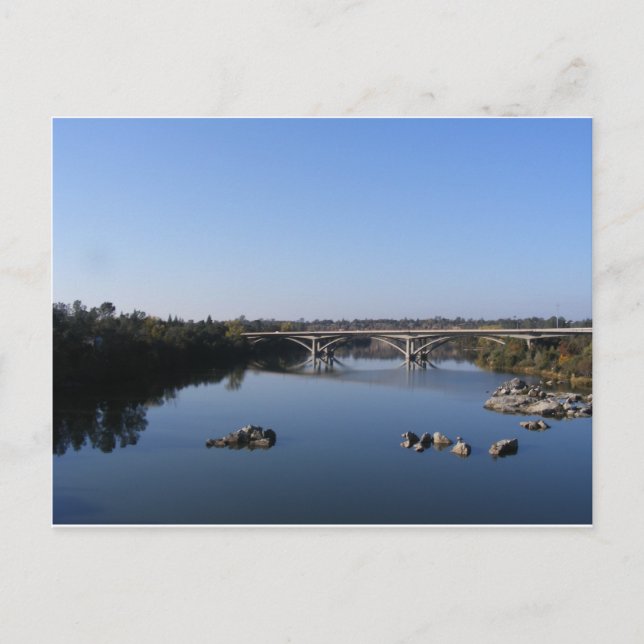 American River-Folsom Postkarte (Vorderseite)
