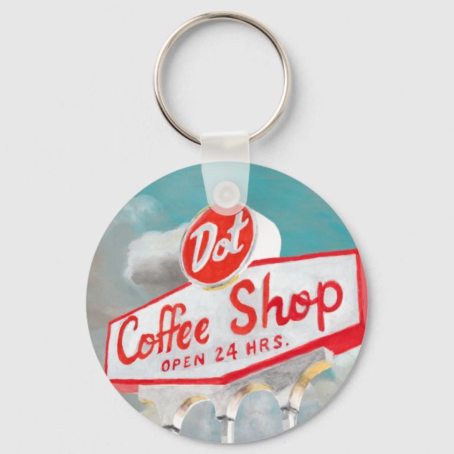 American Roadside | Coffee Shop-Abonnement Schlüsselanhänger (Vorderseite)