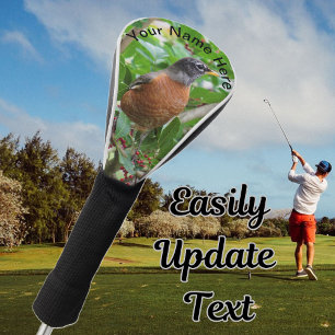 American Robin - Driver Golf Club Cover Golf Headcover