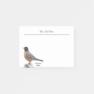 American Robin Post-it Klebezettel