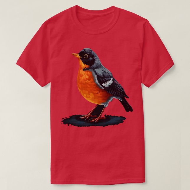 American Robin Smiling T-Shirt (Design vorne)