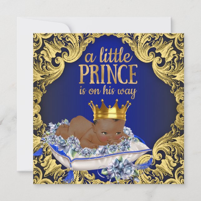 American Royal Prince Baby Dusche Einladung (Vorderseite)