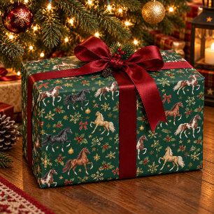 American Saddlebred Pferde Weihnachten Geschenkpapier