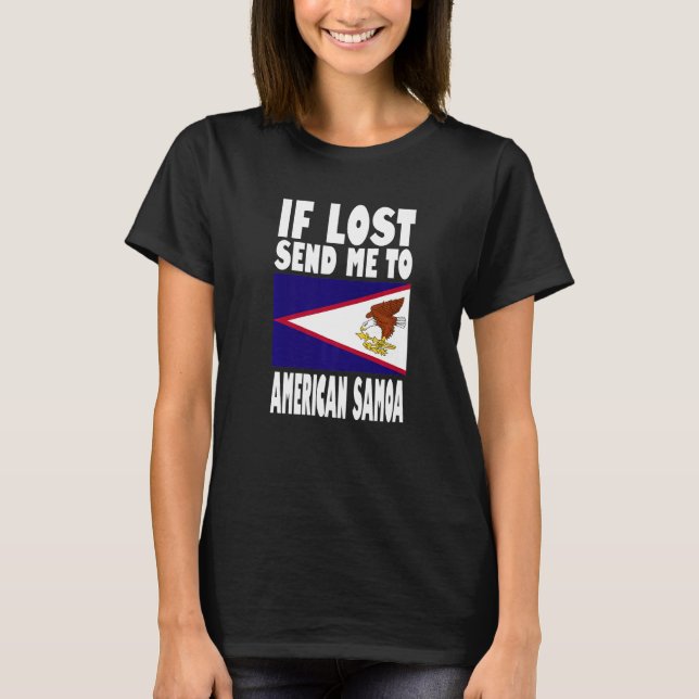 American Samoa Flag Design  If lost send me to Ame T-Shirt (Vorderseite)