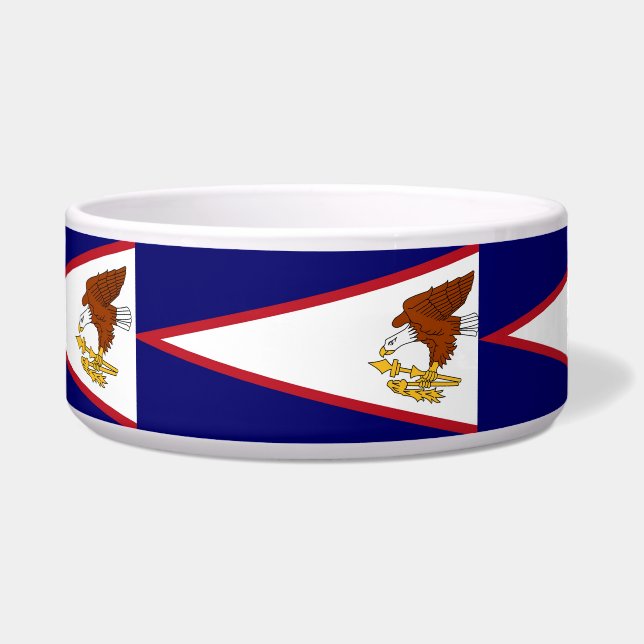 American Samoa Flag Pet Bowl Napf (Vorderseite)