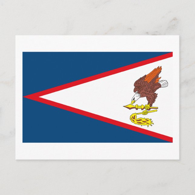 American Samoa Flag Postcard Postkarte (Vorderseite)