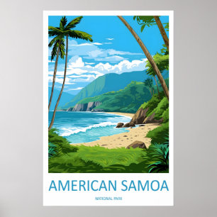 American Samoa Nationalpark Reise Druck Wandkunst Poster