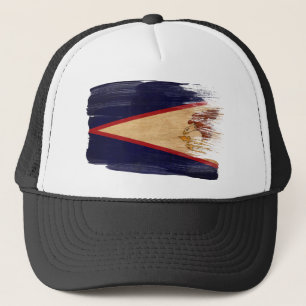 American- Samoaflaggen-Fernlastfahrer-Hut Truckerkappe