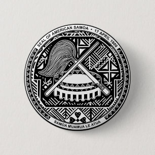 American- Samoawappen Button