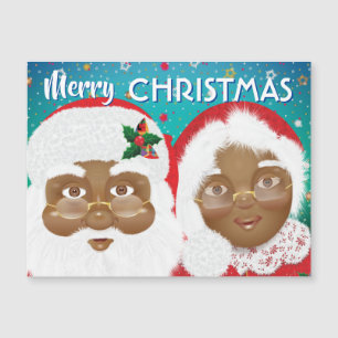 American Santa und Mrs Claus Magnetkarte